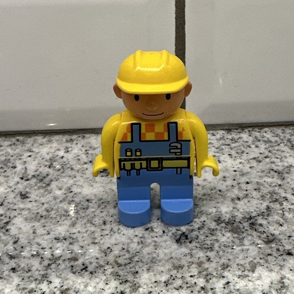 BOB THE BUILDER 2001 LEGO‎ DUPLO MINIFIGURE CONSTRUCTION WORKER - Picture 1 of 4